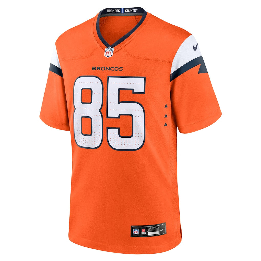 Lucas Krull 85 Denver Broncos Team Game Men Jersey - Orange