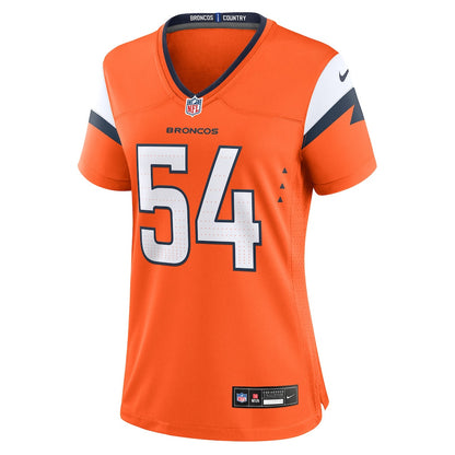 Alex Forsyth 54 Denver Broncos Women's Team Game Jersey - Orange
