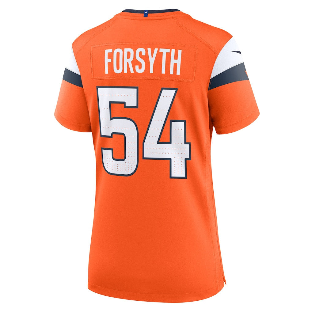 Alex Forsyth 54 Denver Broncos Women's Team Game Jersey - Orange