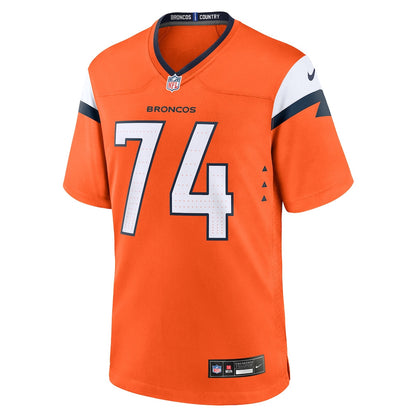 Ben Powers 74 Denver Broncos Team Game Men Jersey - Orange