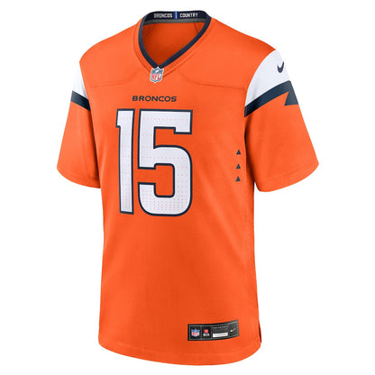 Nik Bonitto 15 Denver Broncos Team Game Men Jersey - Orange