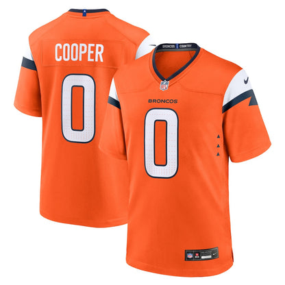 Jonathon Cooper 0 Denver Broncos Team Game Men Jersey - Orange
