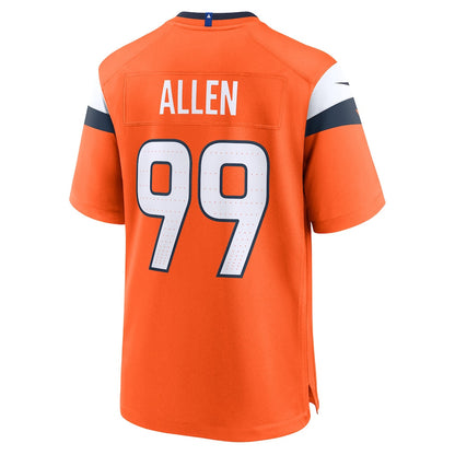 Zach Allen 99 Denver Broncos Team Game Men Jersey - Orange