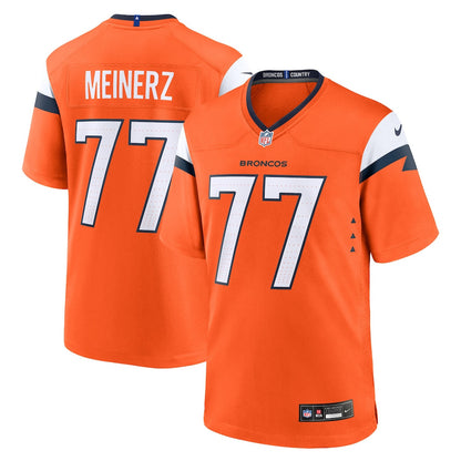 Quinn Meinerz 77 Denver Broncos Team Game Men Jersey - Orange