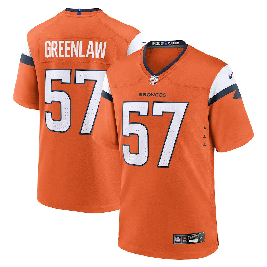 Dre Greenlaw 57 Denver Broncos Team Game Men Jersey - Orange