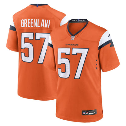 Dre Greenlaw 57 Denver Broncos Team Game Men Jersey - Orange