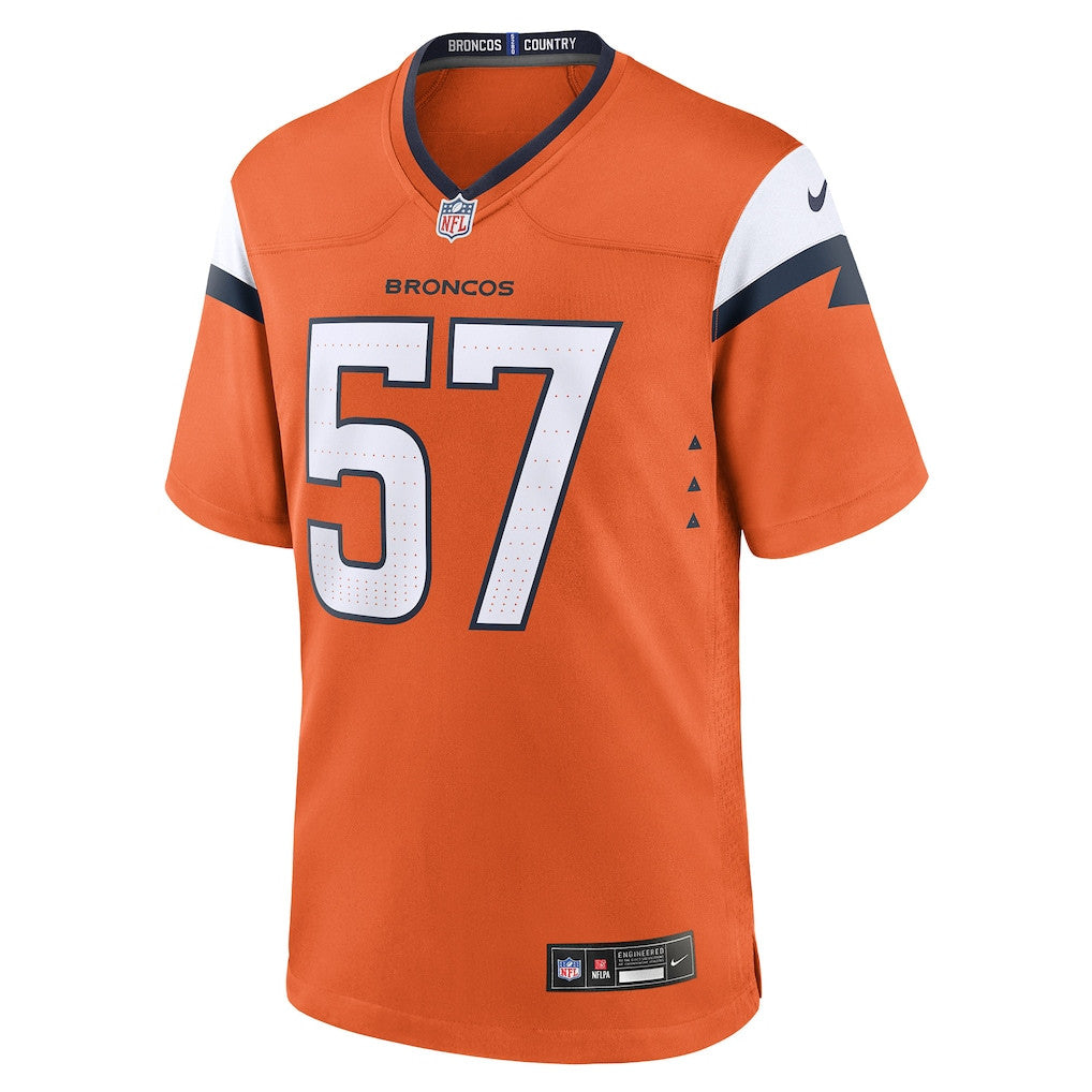 Dre Greenlaw 57 Denver Broncos Team Game Men Jersey - Orange