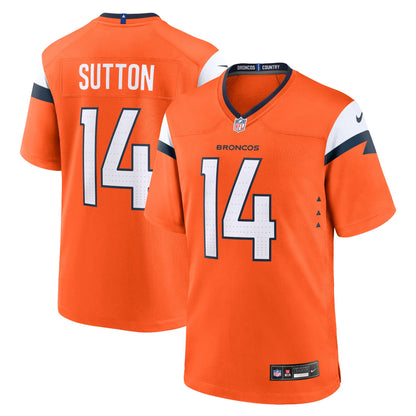 Courtland Sutton 14 Denver Broncos Team Game Men Jersey - Orange