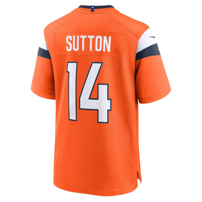 Courtland Sutton 14 Denver Broncos Team Game Men Jersey - Orange