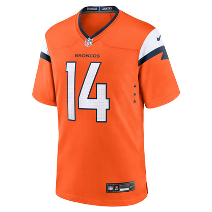 Courtland Sutton 14 Denver Broncos Team Game Men Jersey - Orange