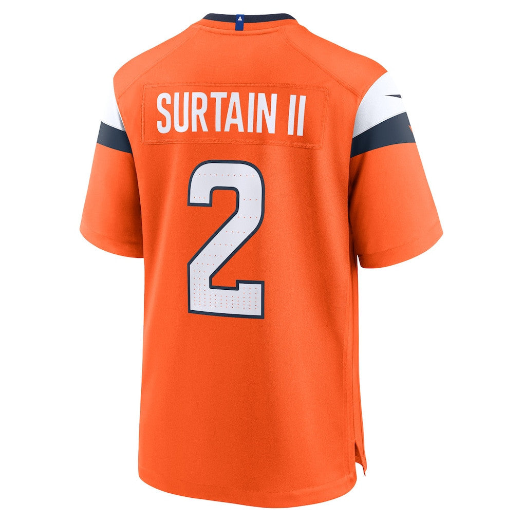 Patrick Surtain II 2 Denver Broncos Team Game Men Jersey - Orange