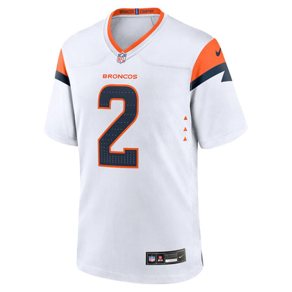 Patrick Surtain II 2 Denver Broncos Team Game Men Jersey - White
