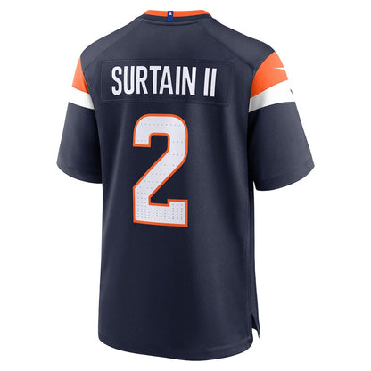 Patrick Surtain II 2 Denver Broncos Team Alternate Game Men Jersey - Navy
