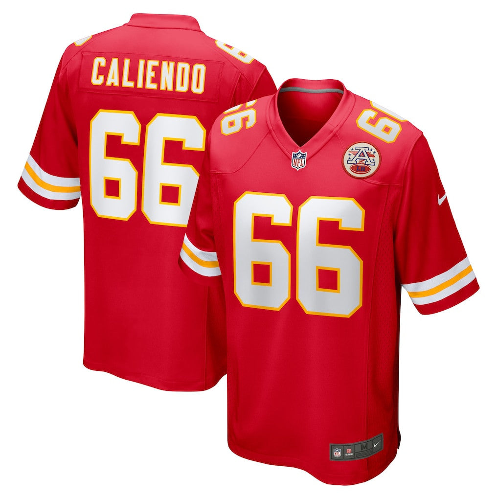 Mike Caliendo 66 Kansas City Chiefs Game Men Jersey - Red