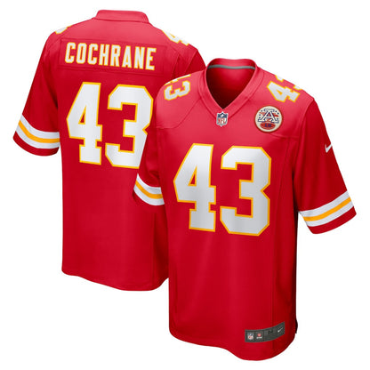 Jack Cochrane 43 Kansas City Chiefs Game Men Jersey - Red