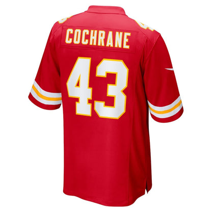 Jack Cochrane 43 Kansas City Chiefs Game Men Jersey - Red