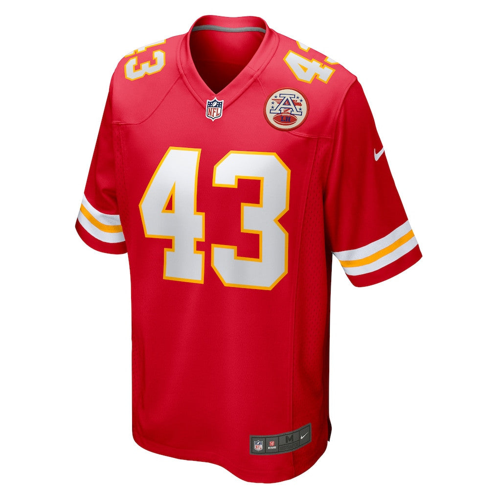 Jack Cochrane 43 Kansas City Chiefs Game Men Jersey - Red
