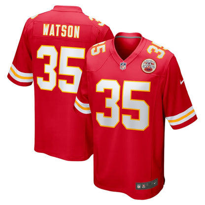 Jaylen Watson 35 Kansas City Chiefs Game Men Jersey - Red