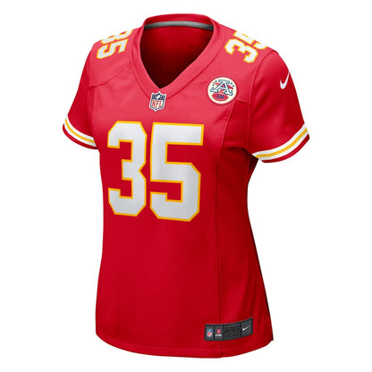 Jaylen Watson 35 Kansas City Chiefs Women's Player Jersey - Red