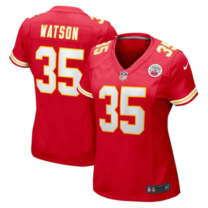 Jaylen Watson 35 Kansas City Chiefs Women's Player Jersey - Red