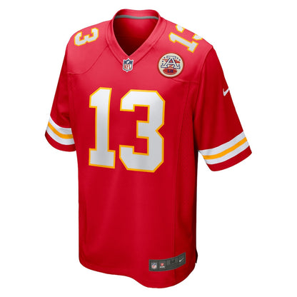 Nazeeh Johnson 13 Kansas City Chiefs Game Men Jersey - Red
