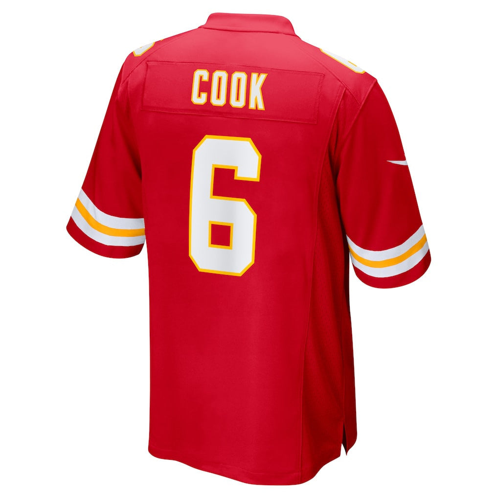 Bryan Cook 6 Kansas City Chiefs Game Men Jersey - Red