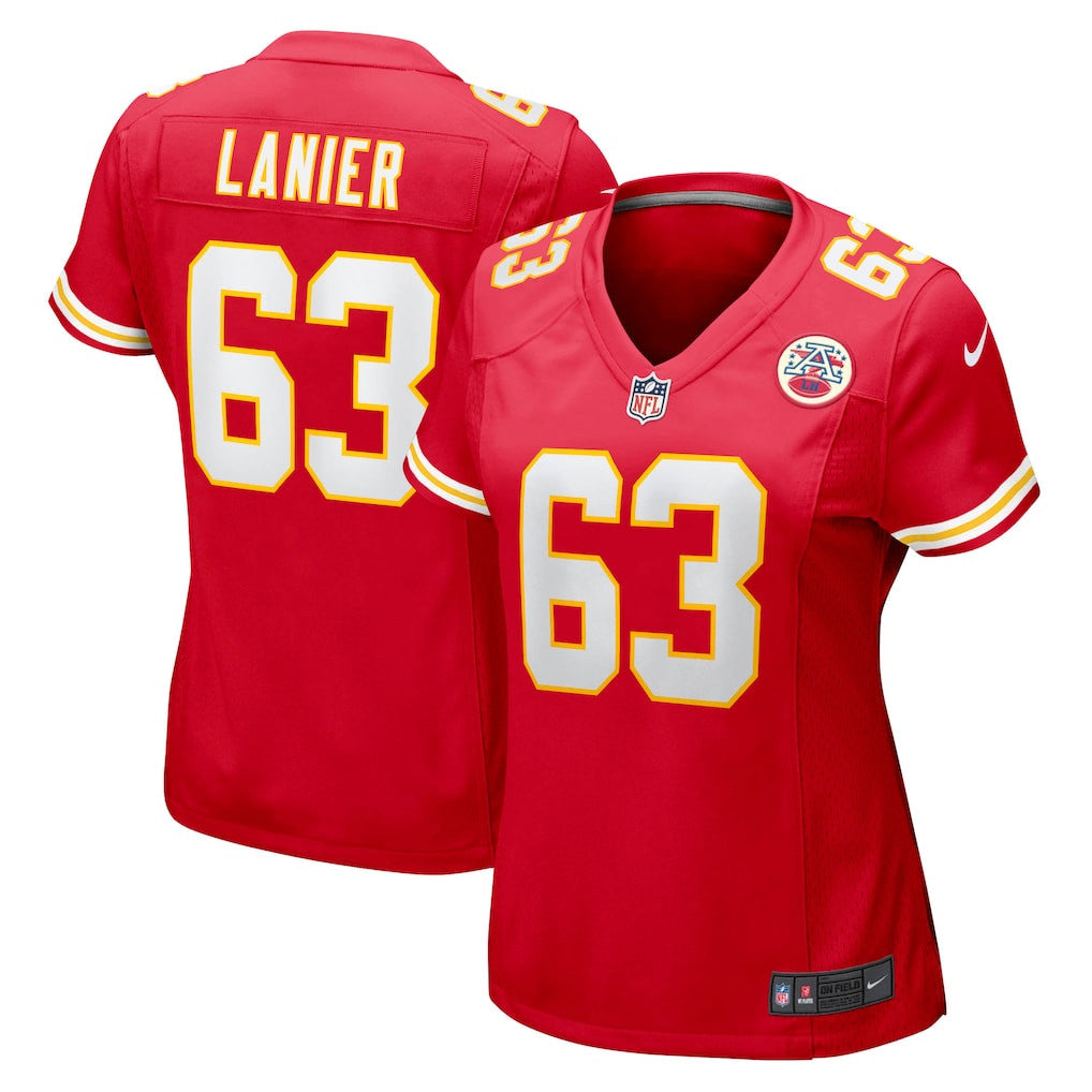 Willie Lanier 63 Kansas City Chiefs Women's Player Jersey - Red
