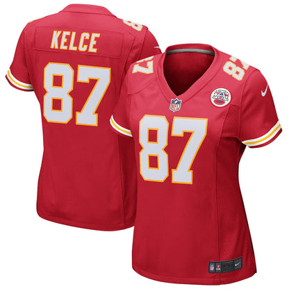 Travis Kelce 87 Kansas City Chiefs Women's Player Jersey - Red