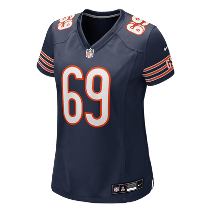 Jeremiah Martin 69 Chicago Bears Women's Team Game Jersey - Navy