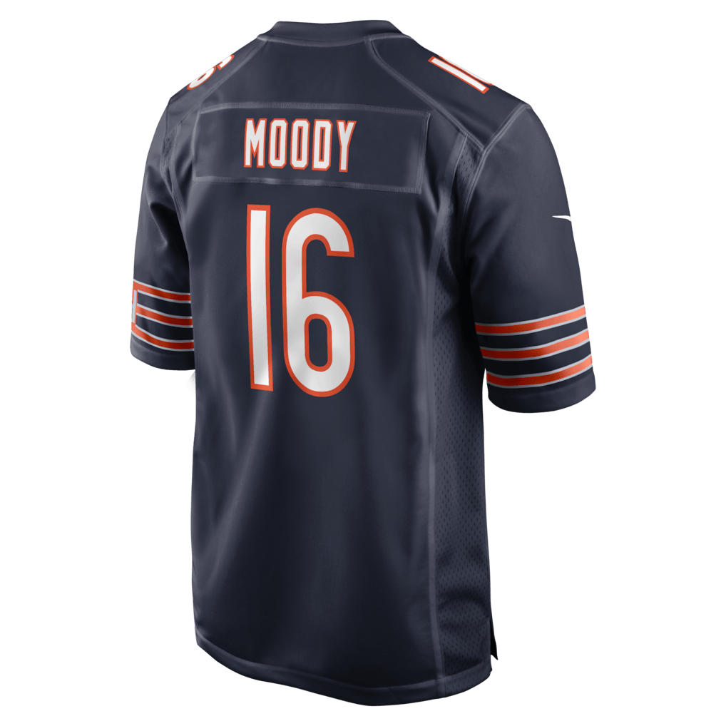 Jake Moody 16 Chicago Bears Team Game Men Jersey - Navy