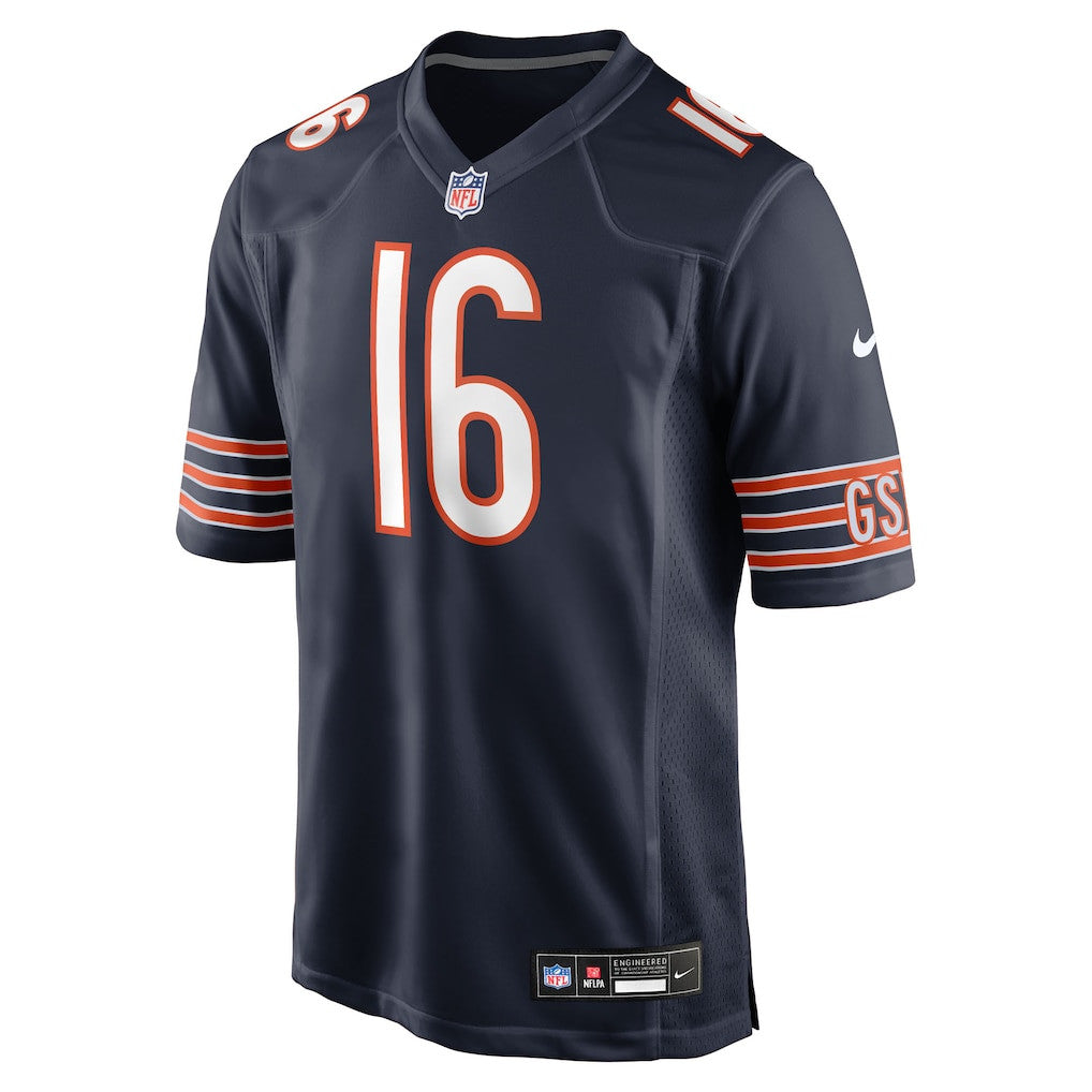 Jake Moody 16 Chicago Bears Team Game Men Jersey - Navy