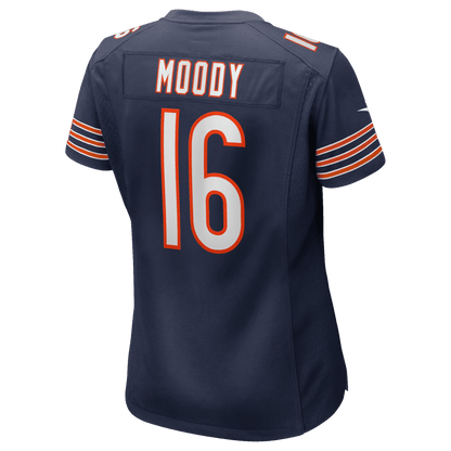 Jake Moody 16 Chicago Bears Women's Team Game Jersey - Navy