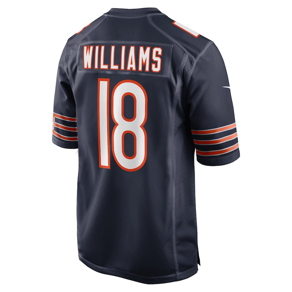 Caleb Williams 18 Chicago Bears Team Game Men Jersey - Navy