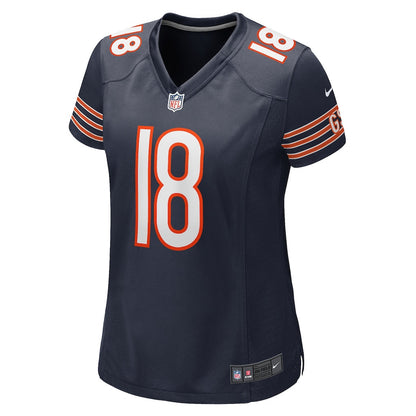 Caleb Williams 18 Chicago Bears Women's Team Game Jersey - Navy