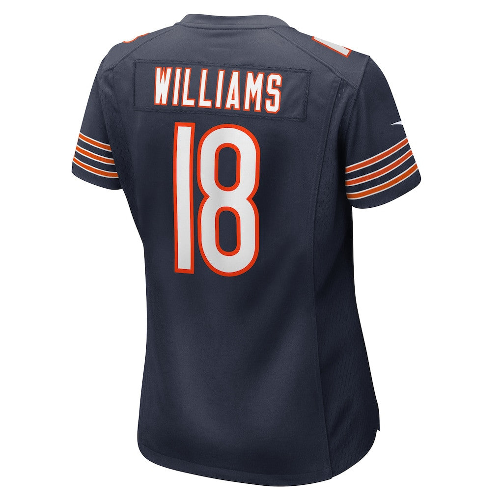 Caleb Williams 18 Chicago Bears Women's Team Game Jersey - Navy