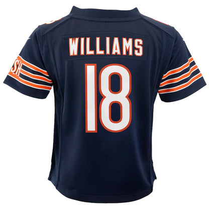 Caleb Williams 18 Chicago Bears Game YOUTH Jersey - Navy