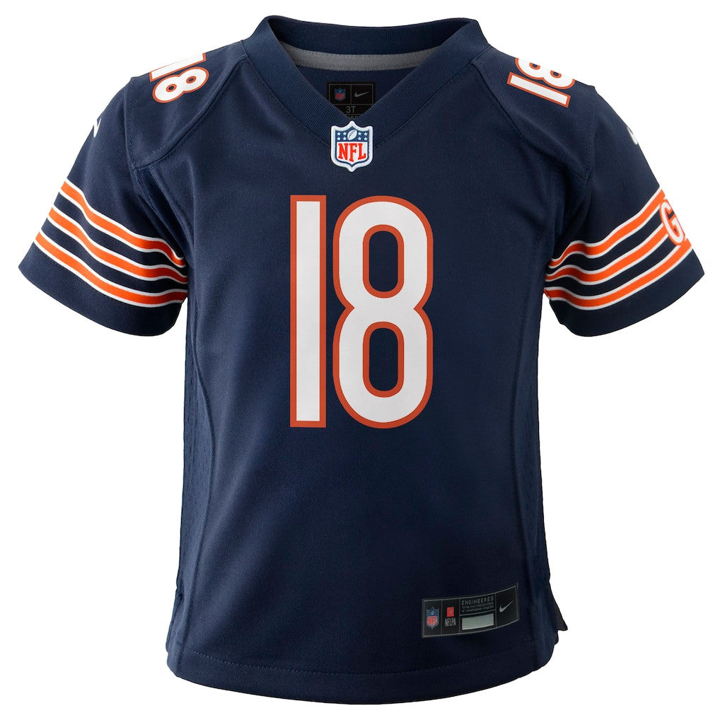 Caleb Williams 18 Chicago Bears Game YOUTH Jersey - Navy