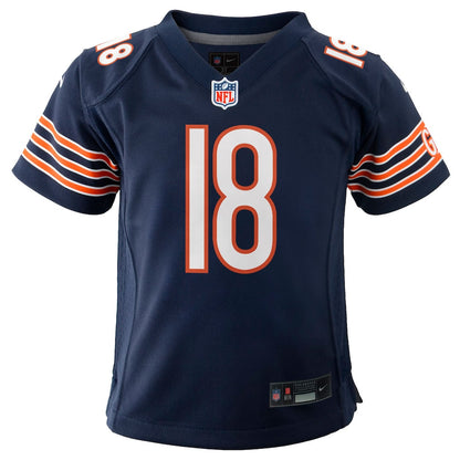 Caleb Williams 18 Chicago Bears Game YOUTH Jersey - Navy