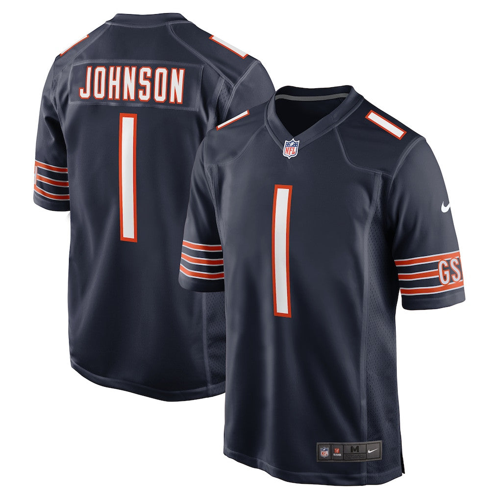 Jaylon Johnson 1 Chicago Bears Team Game Men Jersey - Navy