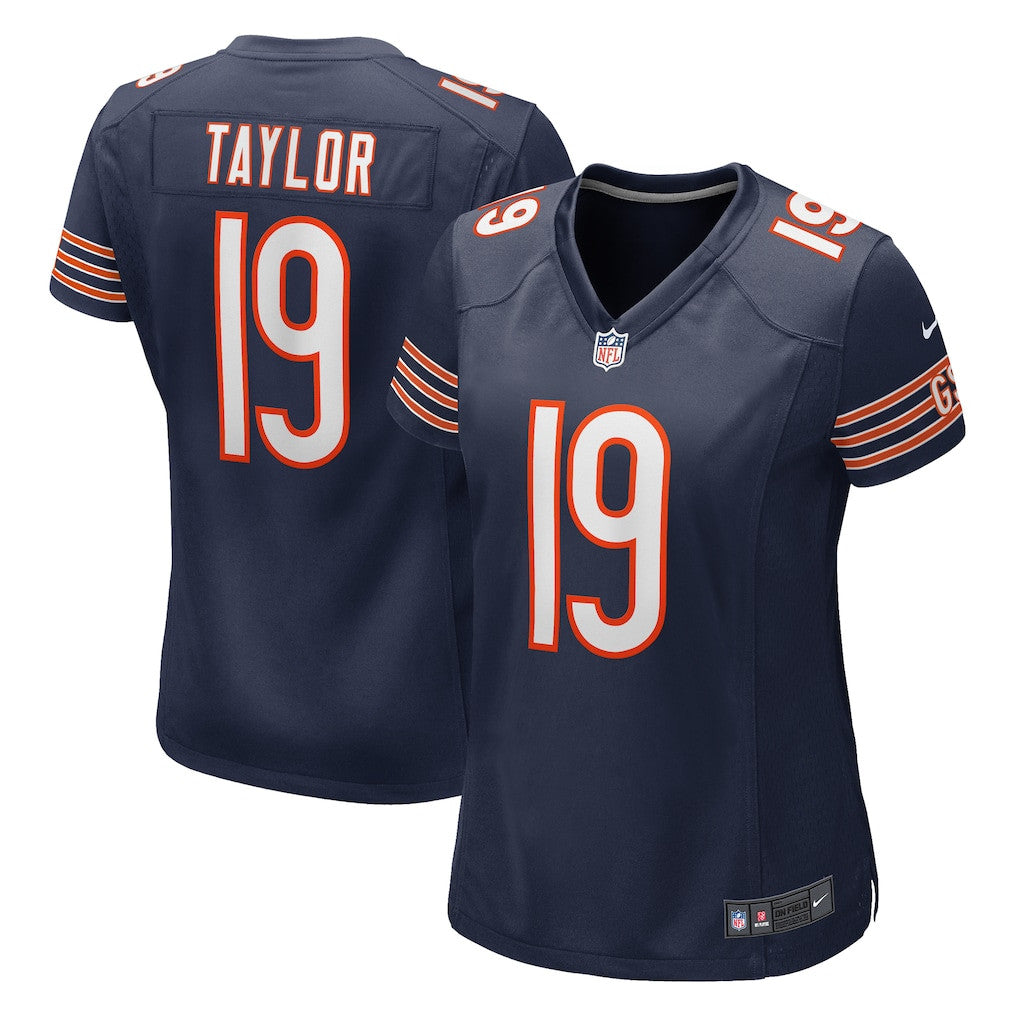Tory Taylor 19 Chicago Bears Women's Game Jersey - Navy