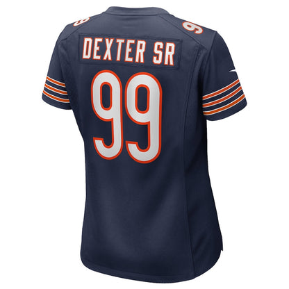 Gervon Dexter Sr. 99 Chicago Bears Women's Game Jersey - Navy
