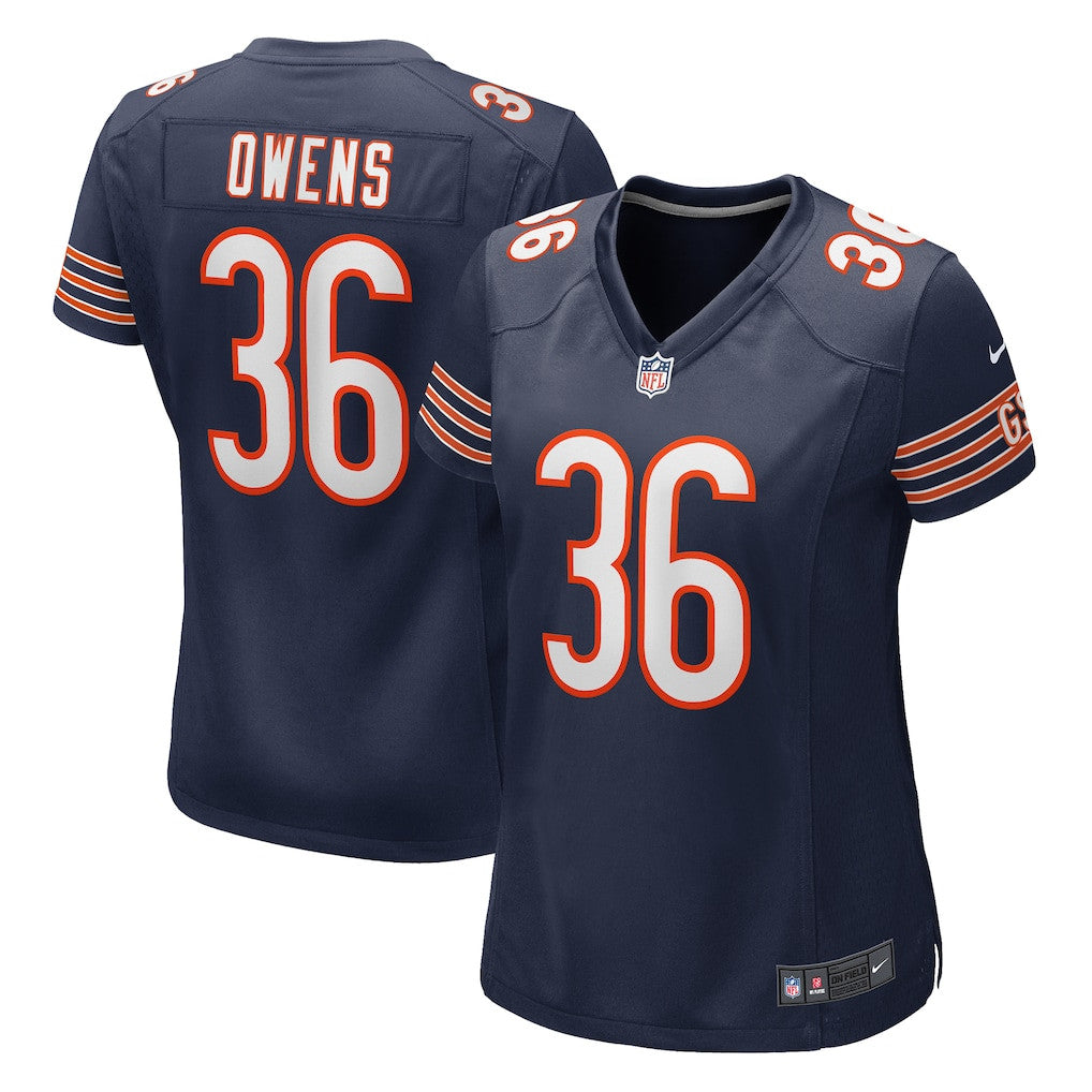 Jonathan Owens 36 Chicago Bears Women's Game Jersey - Navy