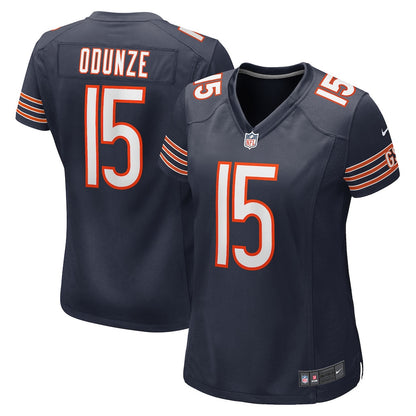 Rome Odunze 15 Chicago Bears Women's Game Jersey - Navy