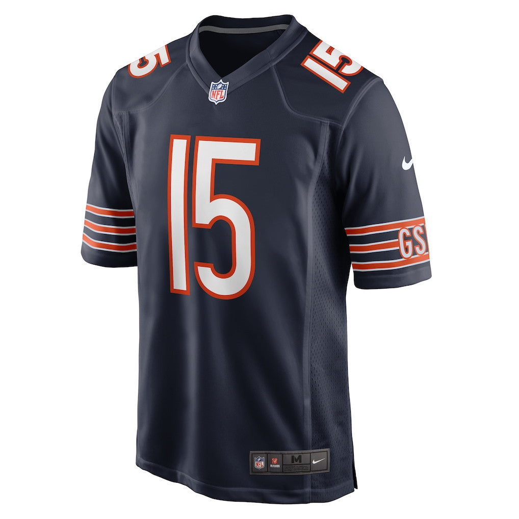 Rome Odunze 15 Chicago Bears Team Game Men Jersey - Navy