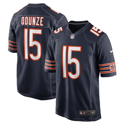 Rome Odunze 15 Chicago Bears Team Game Men Jersey - Navy