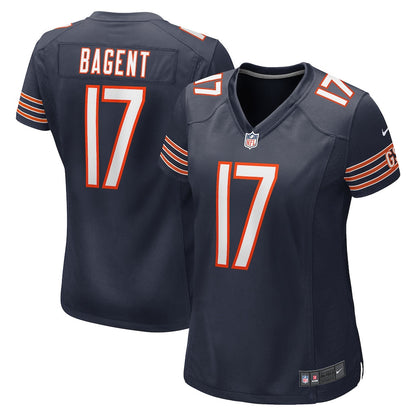 Tyson Bagent 17 Chicago Bears Women's Game Jersey - Navy