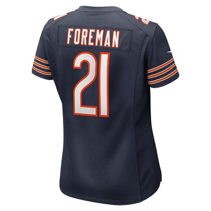 D'Onta Foreman 21 Chicago Bears Women's Game Jersey - Navy