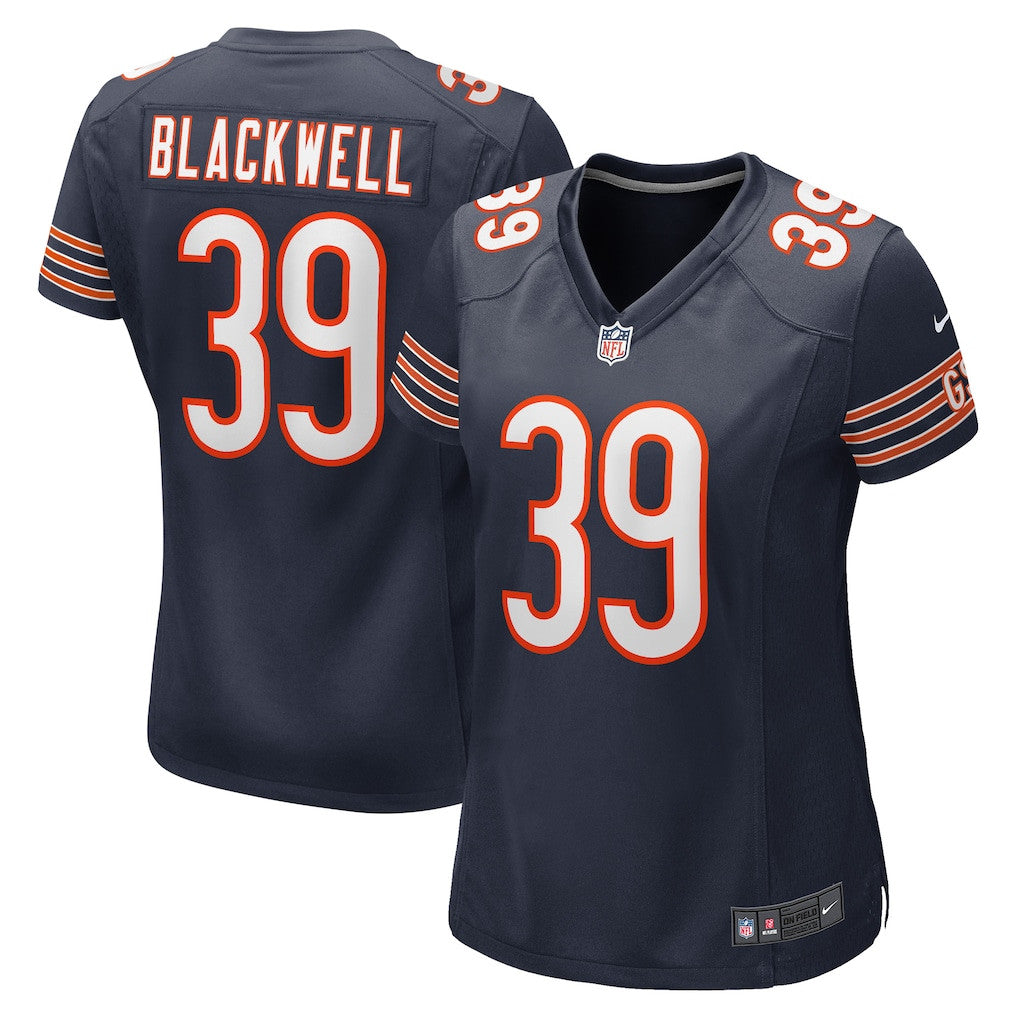 Josh Blackwell 39 Chicago Bears Women's Game Player Jersey - Navy