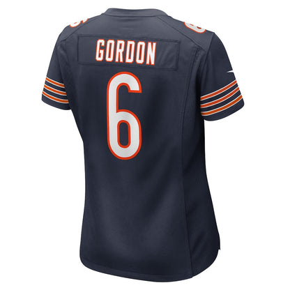 Kyler Gordon 6 Chicago Bears Women's Game Player Jersey - Navy
