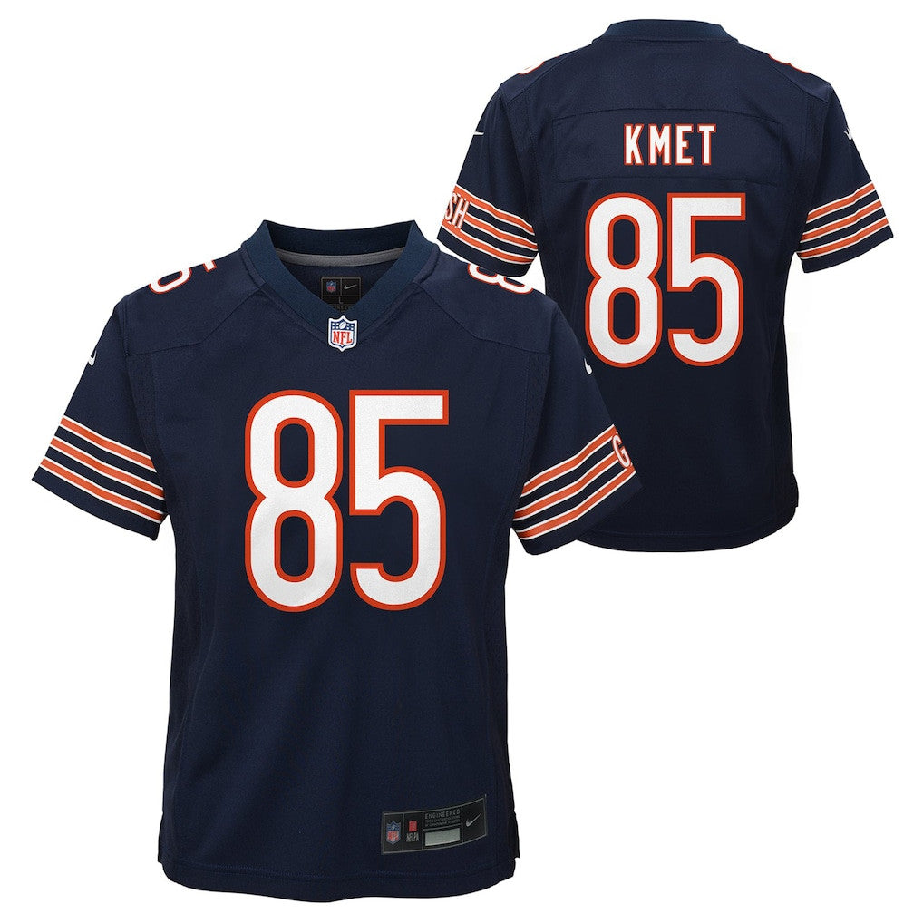 Cole Kmet 85 Chicago Bears Game YOUTH Jersey - Navy